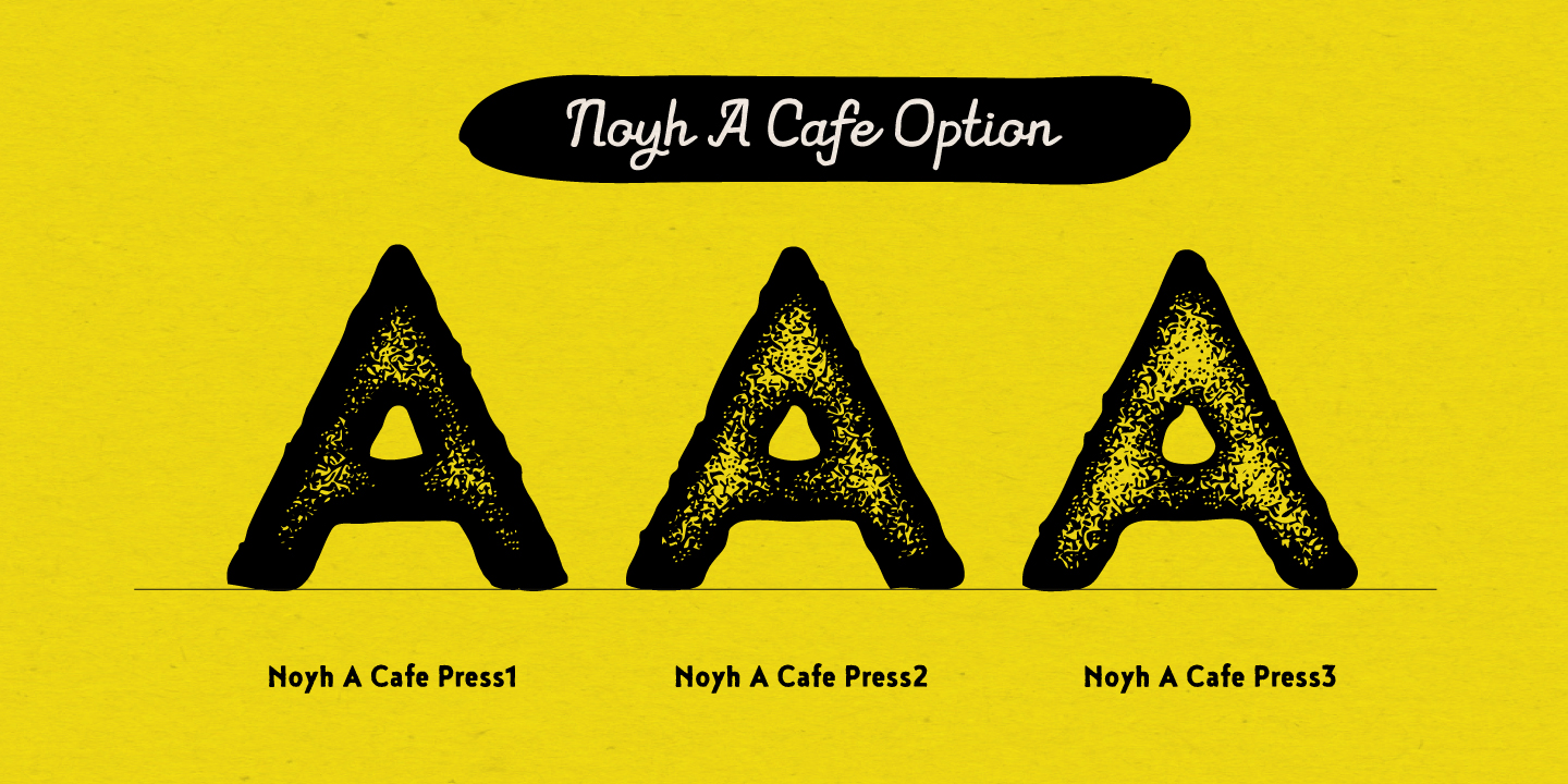 Przykład czcionki Noyh A Cafe Press 3